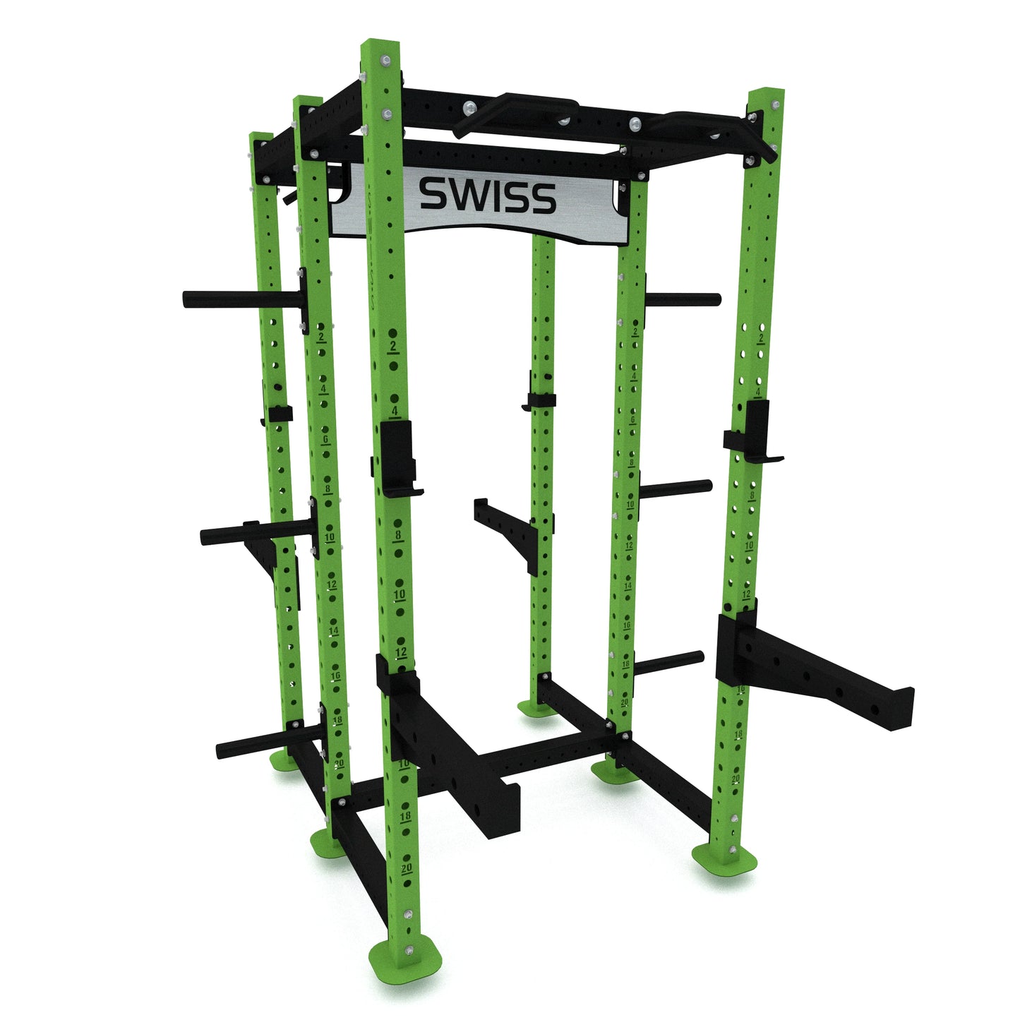 Swiss Double Half Rack Green